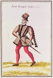Kostüme der Länder des Nordens - ein junger englischer Bürger, 1577